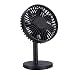 Produktbild halonzhor Ventilator Tischventilator, Mini Persönliche USB Tisch Ventilator 7 Flügel Design leise Wind A Langsame Geschwindigkeit für Büro, Haus, Schlafraum, Bibliothek, Camping, Schwarz