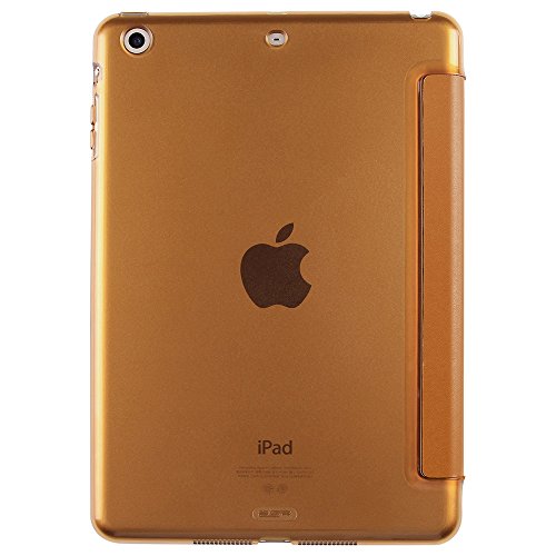 iPad Mini Hülle, ESR® Yippee Series Auto Aufwachen / Schlaf Funktion PU Ledertasche mit Durchschaubar Rückseite Abdeckung Schutzhülle für iPad mini 3/2/1 (Braun) - 2
