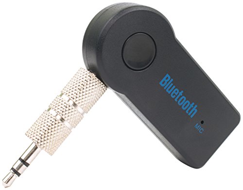 Bluetooth 3.5mm Audio Receiver Adapter with Mic & HandsFree Calling – Portable Wireless Music Transmitter Dongle Device Kit for Car, Mobile, Speakers RS.279 (72.00% Off) - Amazon