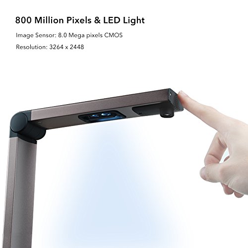 iOCHOW S1 Document Scanner, Capture Size A3, 8MP, English Article Recognition, USB, Multi-Language OCR, SDK & Twain, Powerful Software