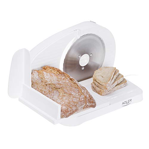Adler AD-4701 Cortafiambres, 200 W, plastico, Blanco