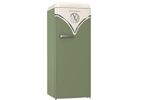Gorenje Retro Collection OBRB 615 DOL Retro – Kühl-Gefrierkombination / 152,5 cm/FrostLess/Schnellkühlfunktion/FreshZone/FastFreeze/Kühlteil 225 l/Gefrierteil 22 l/EEK D/olive