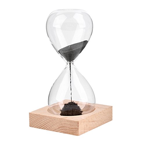 Hrph Magnet Sanduhr Hand geblasen Sand-Timer Desktop-Dekoration Magnetic