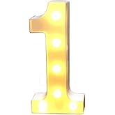 Balloonistics LED Marquee Number Light Sign For Party Family Wedding Decor Walls Hanging (Number