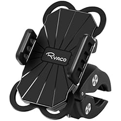 RYACO Soporte de Móvil Deportiva para Bicicletas y Motos, Anti Vibración Soporte Móvil Bicicleta Universal con 360 Rotación para iPhone, Samsung Galaxy, LG, HTC, Motorola, GPS y Otros Dispositivos