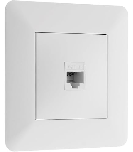 Prise RJ45 DOOXIE Cat6 + Plaque Legrand - Réf. 600801 & 095225/600376 (Neuf)