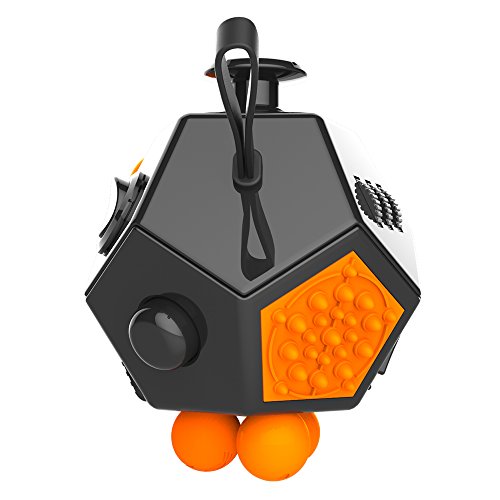 VANKER Fidget Dice Anti-anxiety and Depression Cube for Children and Adults, Black VANKER Fidget Dice Anti-anxiety and Depression Cube for Children and Adults, Black