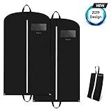 ✅ KOMPLETT AUSGESTATTET - Die geräumige Kleiderschutzhülle fasst Anzüge, Kleider, Winterjacken, bis zu 3 Hemden und viele weitere Kleidungsstücke. Das XL-Staufach hat Platz für Schuhe, Ihren 17