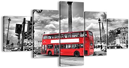 Canvas Picture - 5 Piece - Width: 125cm, Height: 70cm (Width 49,2", Height 27,6") - photo no. 0488 - five 5 Part Panels - multi panel - Ready to Hang - wall art print - Completely framed - Image printed on canvas - art on canvas - Art print Images - EA125x70-0488