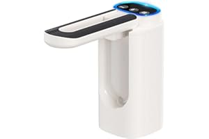 NHQZ Erogatore d'acqua a pompa per bottiglie d'acqua, 18,9L, pieghevole anti-batteri, acqua razionata, ricarica USB, adatto per cucina, casa, ufficio e campeggio, multi-bucato applicabile