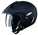 Studds Marshall SUS_MOFH_MBLKL Open Face Helmet (Matt Black, L) RS.1110.00