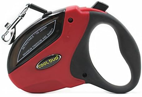 Auto Retractable Dog Leash, 10ft Strong Dog Walking Leash for Medium Large Dogs up to 110 lbs, Red