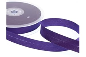 Realm Bias Binding Centre Fold Polycotton 18mm/30mm 5 Metres (Purple, 30mm)