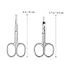PIXNOR Nose Hair Scissors Beard Eyebrow Trimmer Scissors Stainless Steel Set