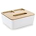 Produktbild hearsbeauty Eiche Kunststoff Tissue Halter Papier Aufbewahrungsbox Fall Halter Tissue Box Cover Toilettenpapierhalter Spender für Ihr Zuhause, Bad, Büro und Auto, plastik, B