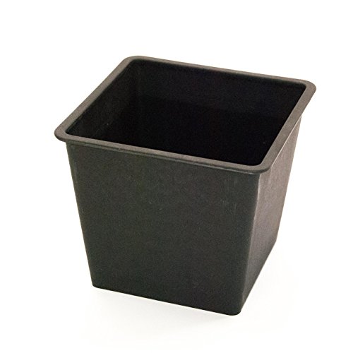 Kunststoffeinsatz quadratisch konisch 20x20x17cm schwarz.
