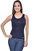 Frenchtrendz Viscose spandex Navy medium Tank Top for Women RS.429.00