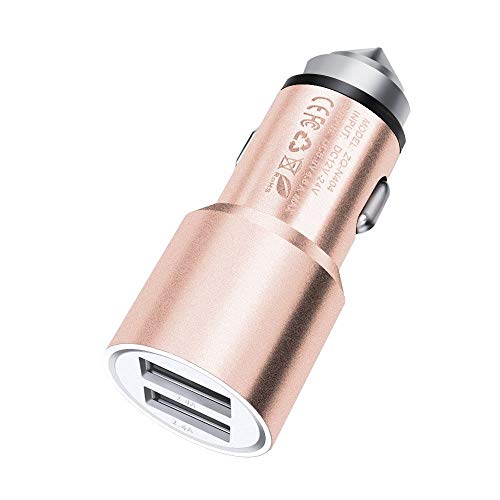 Preisvergleich Produktbild ZDZHU Mini-Hochleistungs-Metall-Dual-Port-U... 5V / 3.1A mit einzigartiger Sicherheitshammerfunktion für iPhone / iPad Air 2 / Samsung Galaxy / Nexus / HTC / LG und mehr