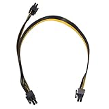 Material: cobre Tutoy 20 Cm Pci-E 6 Pines A 8 Pines Cables De Alimentación para Tarjeta Gráfica De Vídeo Adaptador del Tablero - 40cm