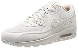 Schaftstoff: Naturleder Nike Herren Air Max 90 Premium Fitnessschuhe, Mehrfarbig (Light Bone/String 013), 45 EU