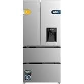 Cecotec Refrigerator French Door 436L Water Dispenser Bolero CoolMarket FD 436WD Stainless Steel E. 183 cm High and 83.5 cm W