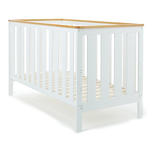 Obaby York Cot Bed (White with Pine Trim)