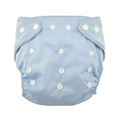 Koly® Newborn Baby Cloth Diaper Adjustable Reusable Washable Nappy Non-Disposable Nappies (Blue)