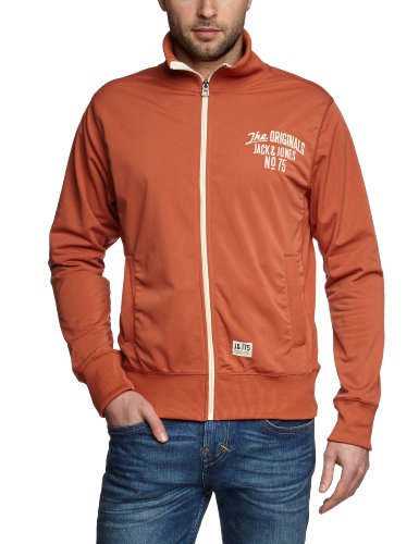JACK & JONES Herren Jacke 12063425 Brack Sweat Org, Gr. 48 (S), Rot (Aragon)