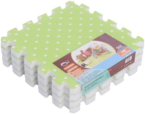 Menu Life Kids Soft Puzzle Play Mat Thickened Soft Foam Play Mat 1.5 x 30 x 30cm Light Green (16)