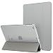 Produktbild MoKo Hülle für iPad Air - PU Leder Tasche Schale Smart Case mit Translucent Rücken Deckel, mit Auto Schlaf/Wach Funktion und Standfunktion für Apple iPad Air 9.7" Tablet, Silber