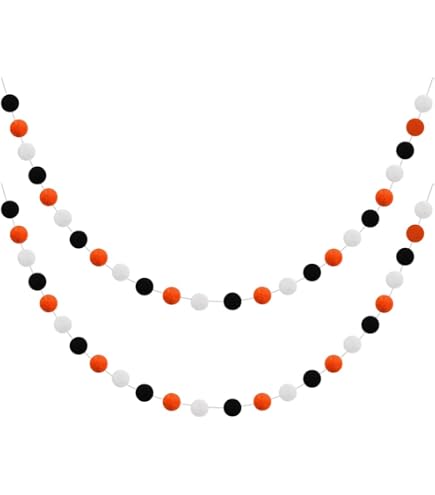 Filz Pom Poms Girlanden - 2 Stück Bunte Wollgirlan Produktbild-Vorschau 4