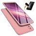 Produktbild Huawei Honor 8X Handyhülle + Displayschutzfolie, LaiXin Huawei Honor 8X Hülle 360 Grad PC Plastik Hard Case Cover Fall-Abdeckung Schutzhülle mit Panzerglas - Rosegold
