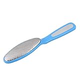 Blue Plastic Handle Dead Skin Calluses Corn Remover Foot File Massager