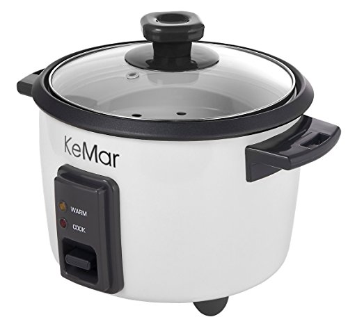 KeMar KRC-110 Reiskocher / Dampfgarer mit automatischer Warmhaltefunktion und Dämpfeinsatz, BPA-frei - 2