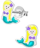 Pendientes de plata de ley 925 para niñas, seguros para orejas sensibles.