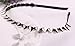 Eozy Hot Punk Fashion Headband Plastic Spike Rivets Studded Band Women Lady Girl Hair Head Band (Silver)