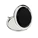 Imported Travel Foldable Mirror Make up Cosmetic Magnifying Pocket Mirror Black RS.230.00