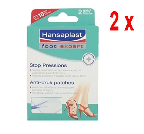 2 x Hansaplast Anti-Druck-Patches, die Pflege der Füße - 2 Streifen
