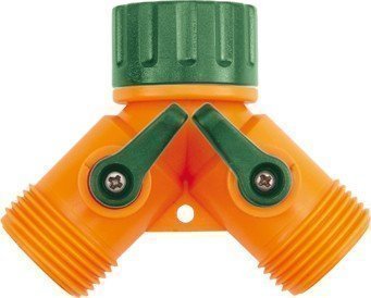 2 Wege Ventil Schlauchanschluss 1/2" Y Hahnanschluss
