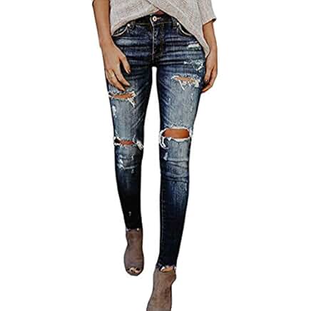 Short Jeans Donna Jeans Donna Strappati Elasticizzati Vita Media
