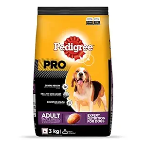 Pedigree PRO Expert Nutrition, Adult Small Breed Dogs (9 Months Onwards) Dry Dog Food, Chicken, 3kg Pack