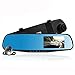 Produktbild Doppelobjektiv Auto Rückansicht Rückspiegel Sicherungskamera Straße Dash Videokamera Recorder Fahrzeug Der Verkehr Instrumententafel Camcorder 4.3 "Bildschirm Full HD 1080P 140 Grad Weitwinkelansicht