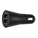 Price comparison product image Belkin Boost-Up 2-Port Fast Charging 2 x 2.4 A/24 W Universal USB-A Car Charger - Black