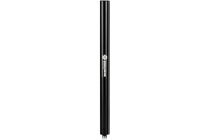 K&M 21334 Tube d'extension pour systèmes de haut-parleurs par satellite - Noir en acier - 88 cm d'extension en hauteur - avec M20