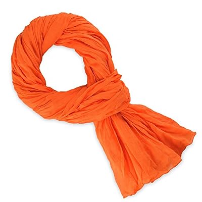 Allée du foulard Chèche coton orange uni