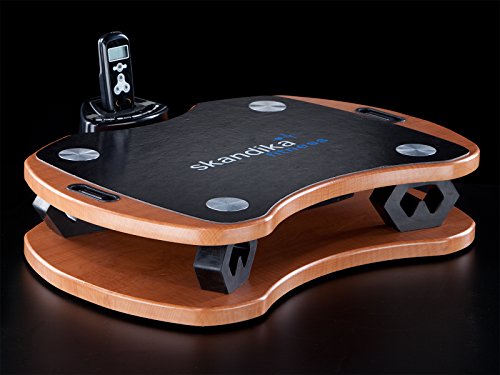 skandika Home Vibration Plate 300, robuste Heim Vibrationsplatte in Holzoptik mit leistungsstarkem DireDirectDrive-Antriebssystem und kraftvollen 3D Vibrationen, braun/schwarz - 2