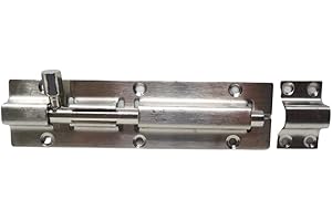 stahl-design-tebart Türschieber 6" 150 mm aus Edelstahl - Zuverlässige und robuste Türverriegelung. Einfache Installation und ideal für verschiedene Türtypen. | Zuverlässige Sicherheit