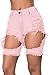 Produktbild Pink zerstört Cutoff Bermuda Casual Wear Club Wear Größe L UK 10–12