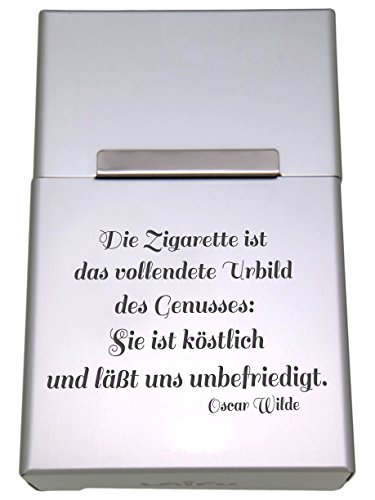 Preisvergleich Produktbild Zigarettenetui aus Aluminium mit Ihrer Gravur personalisiertes Geschenk