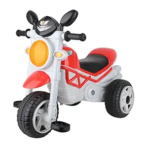 CREW4 Mini Bullet Tricycle for Kids,Smart Plug n Play Kids Ride on for 12 Months to 60 Months Boys/Girls/Children Cycle Bullet Tricycle (RED)